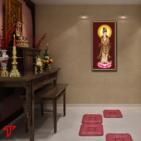 Tranh phật giáo treo phòng thờ